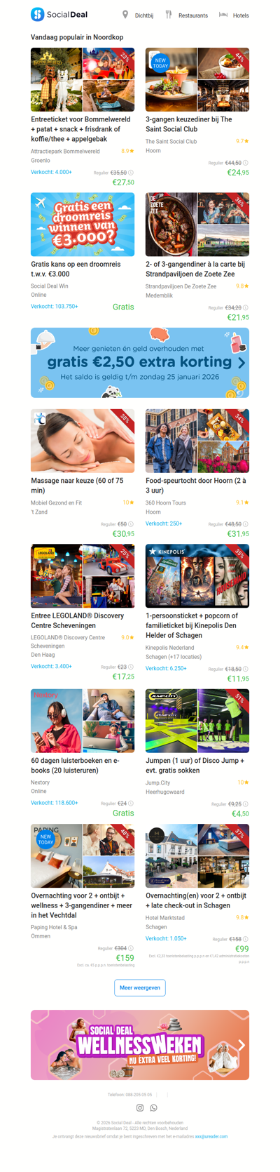 3-gangen keuzediner bij The Saint Social Club | Entreeticket voor Bommelwereld + patat + snack + frisdrank of koffie/thee + appelgebak