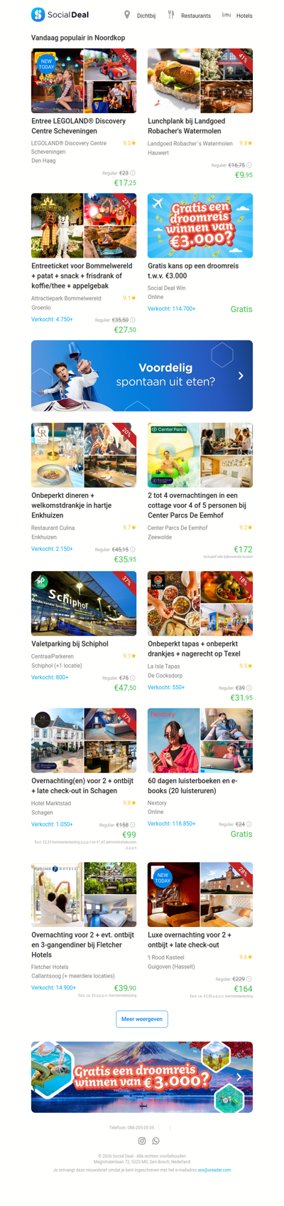 Entree LEGOLAND® Discovery Centre Scheveningen | Lunchplank bij Landgoed Robacher's Watermolen