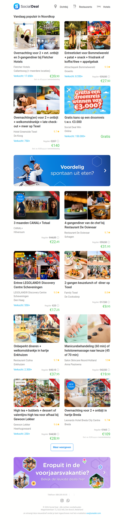 Overnachting voor 2 + evt. ontbijt en 3-gangendiner bij Fletcher Hotels | Entreeticket voor Bommelwereld + patat + snack + frisdrank of koffie/thee + appelgebak