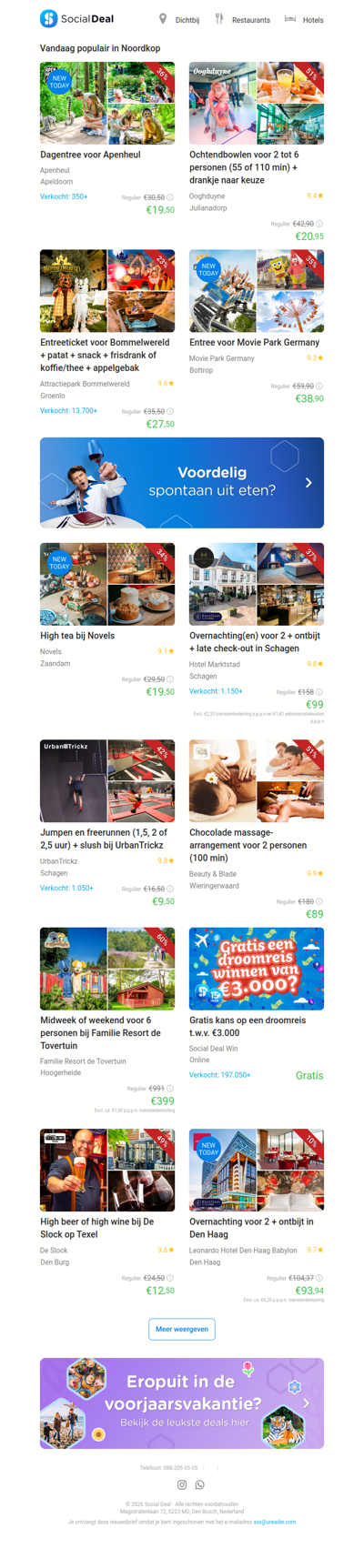 Dagentree voor Apenheul | Ochtendbowlen voor 2 tot 6 personen (55 of 110 min) + drankje naar keuze