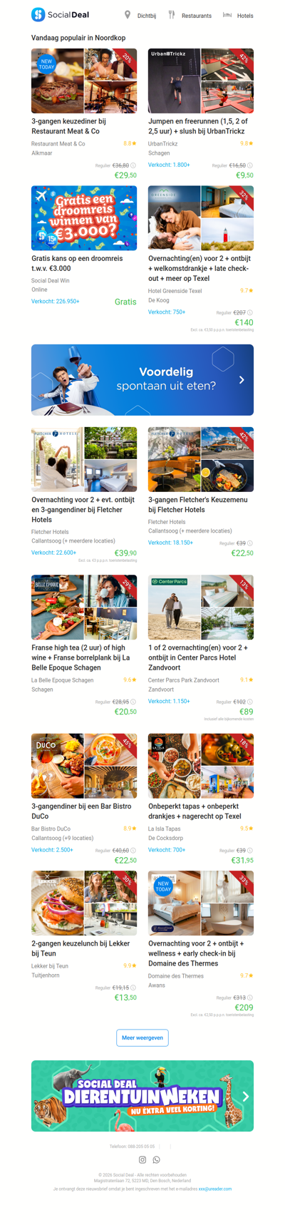 3-gangen keuzediner bij Restaurant Meat & Co | Jumpen en freerunnen (1,5, 2 of 2,5 uur) + slush bij UrbanTrickz