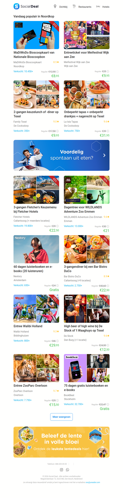 MaDiWoDo Bioscoopkaart van Nationale Bioscoopbon | Entreeticket voor Meifestival Wijk aan Zee