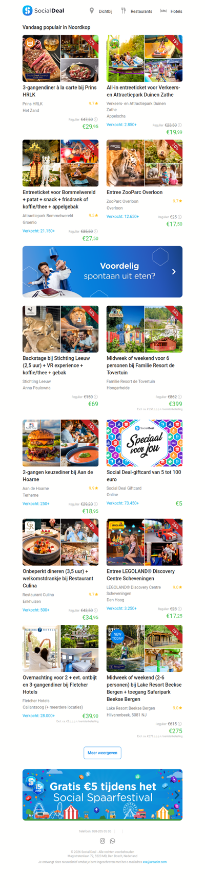 3-gangendiner à la carte bij Prins HRLK | All-in entreeticket voor Verkeers- en Attractiepark Duinen Zathe