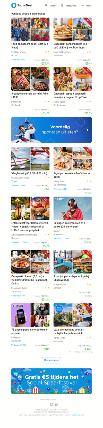 Food-speurtocht door Hoorn (2 à 3 uur) | Onbeperkt pannenkoeken (1,5 uur) bij Eterij Het Poorthuys