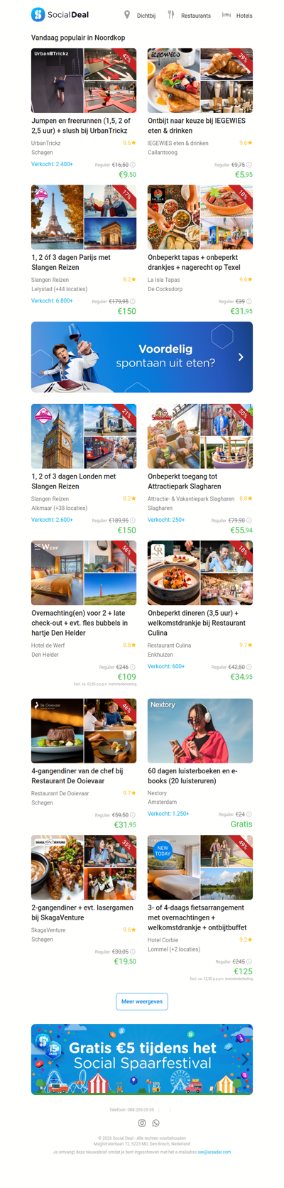 Jumpen en freerunnen (1,5, 2 of 2,5 uur) + slush bij UrbanTrickz | Ontbijt naar keuze bij IEGEWIES eten & drinken