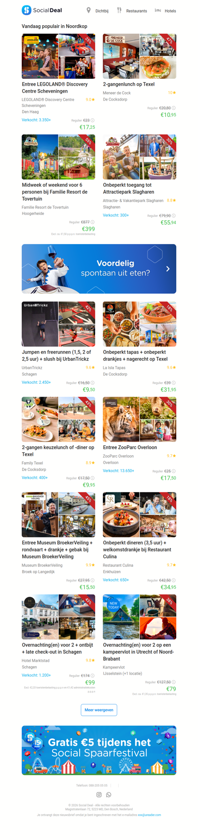 Entree LEGOLAND® Discovery Centre Scheveningen | 2-gangenlunch op Texel