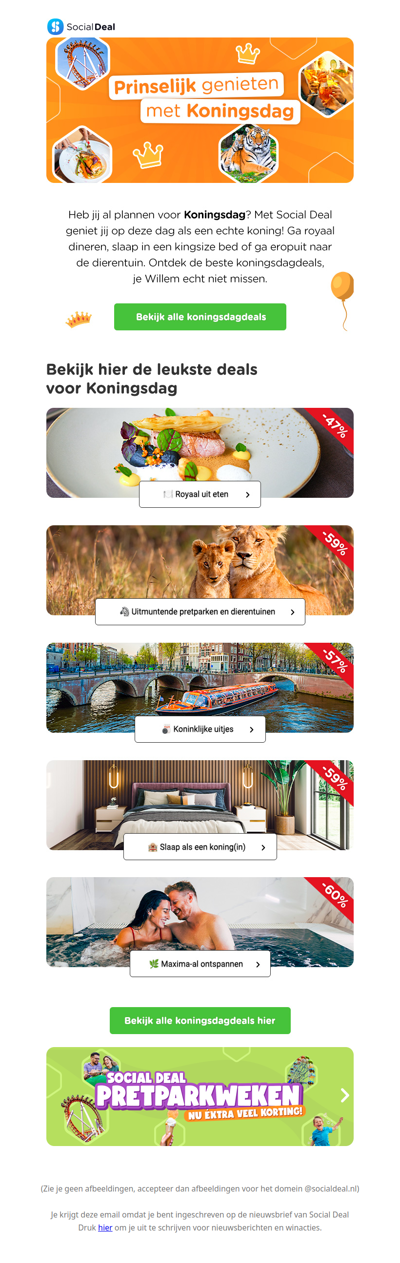 🧡 Maxima-al genieten tijdens Koningsdag? 👑 Ontdek alle koningsdagdeals!