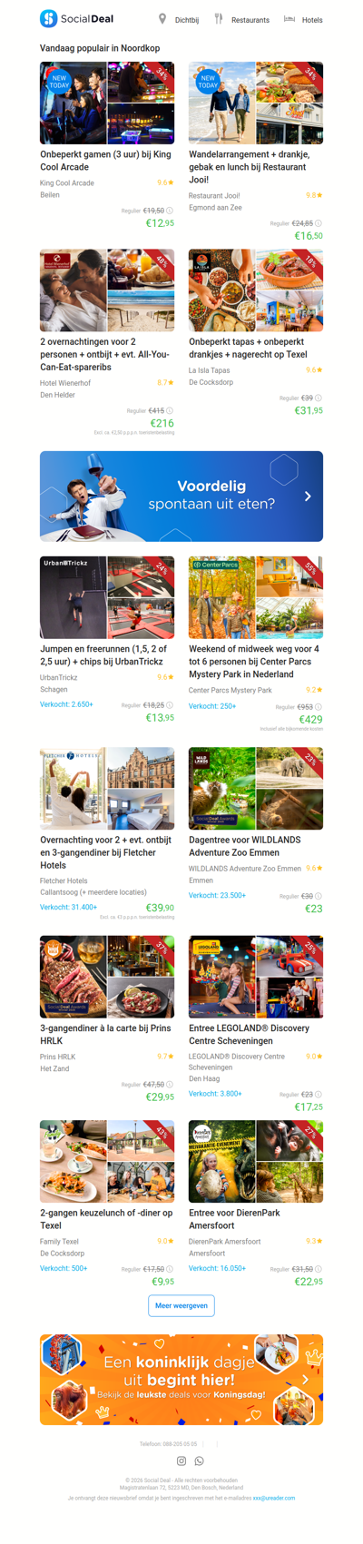 Onbeperkt gamen (3 uur) bij King Cool Arcade | Wandelarrangement + drankje, gebak en lunch bij Restaurant Jooi!