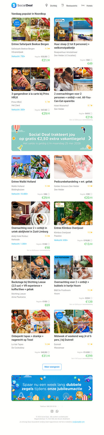 Entree Safaripark Beekse Bergen | Huur sloep (2 tot 8 personen) + welkomstpakketje