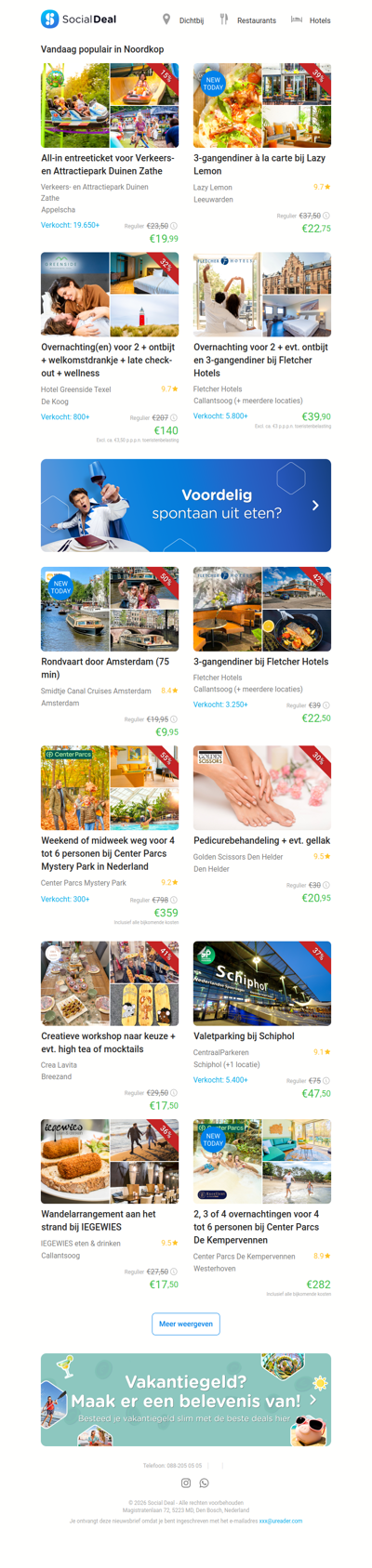 3-gangendiner à la carte bij Lazy Lemon | All-in entreeticket voor Verkeers- en Attractiepark Duinen Zathe