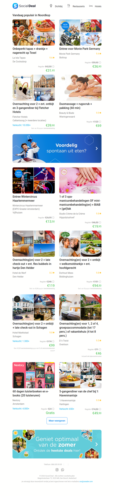 Entree voor Movie Park Germany | Onbeperkt tapas + drankje + nagerecht op Texel