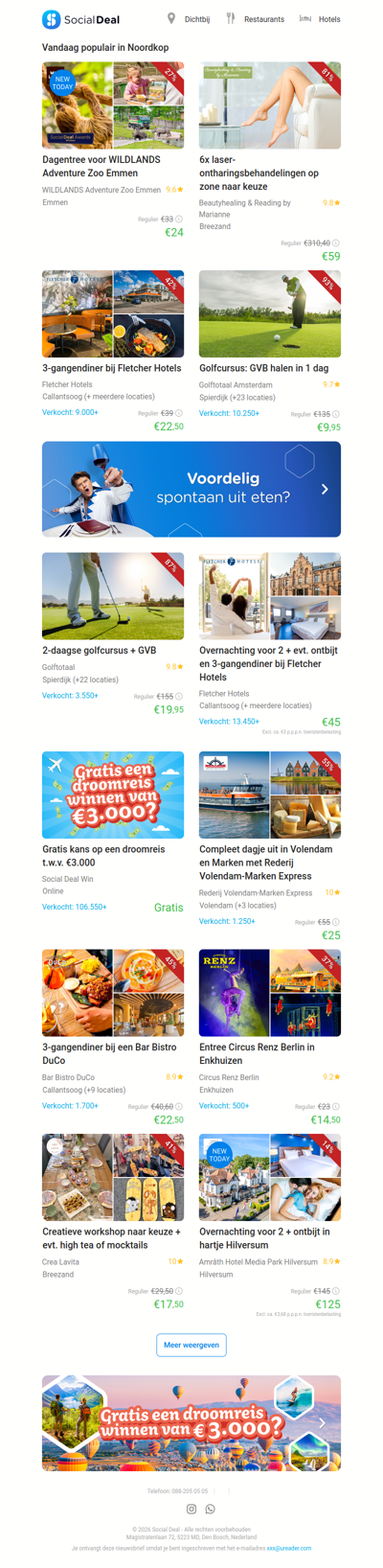 Dagentree voor WILDLANDS Adventure Zoo Emmen | 6x laser-ontharingsbehandelingen op zone naar keuze