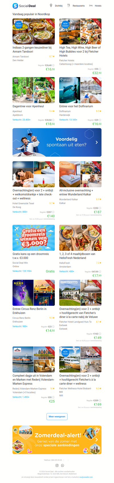 Indiaas 2-gangen keuzediner bij Annam Tandoori | High Tea, High Wine, High Beer of High Bubbles voor 2 bij Fletcher Hotels