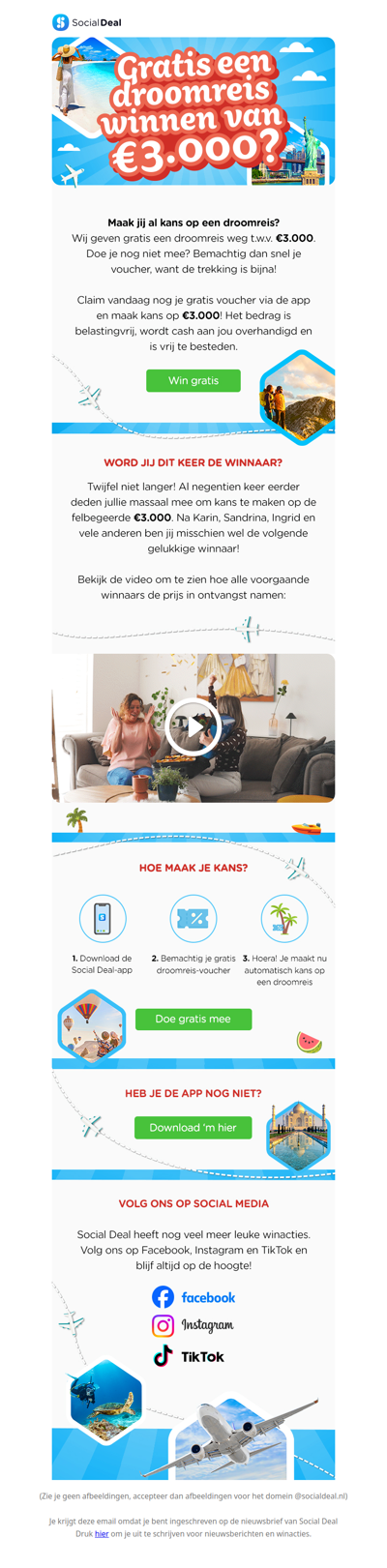 Reminder: jouw kans om een droomreis te winnen! 🌴