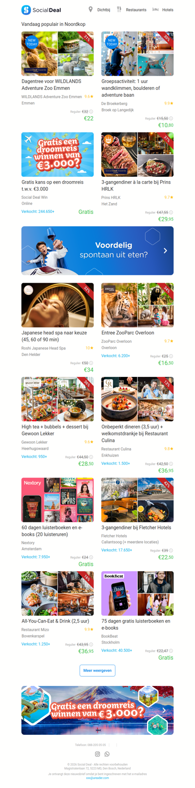 Dagentree voor WILDLANDS Adventure Zoo Emmen | Groepsactiviteit: 1 uur wandklimmen, boulderen of adventure baan