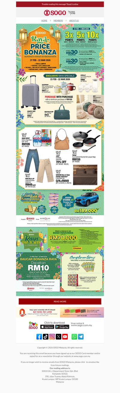 Celebrate Raya Bigger with SOGO Deals & Rewards!