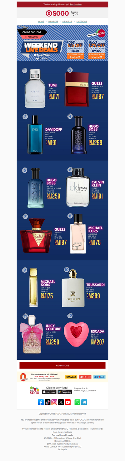 Weekend Live Deals | 11 April 2026, 9PM - 1AM