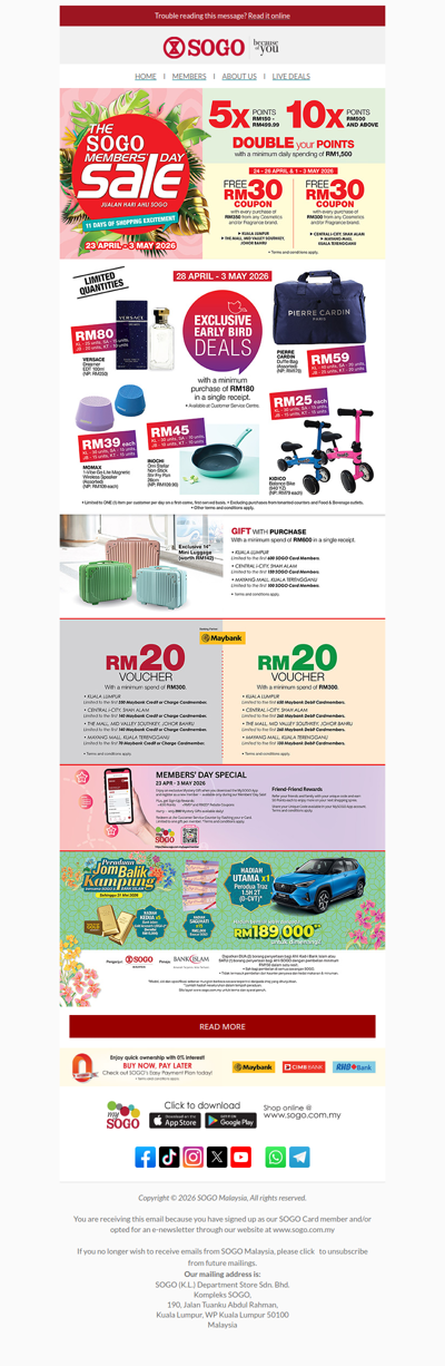 Exclusive Members' Day Deals Await