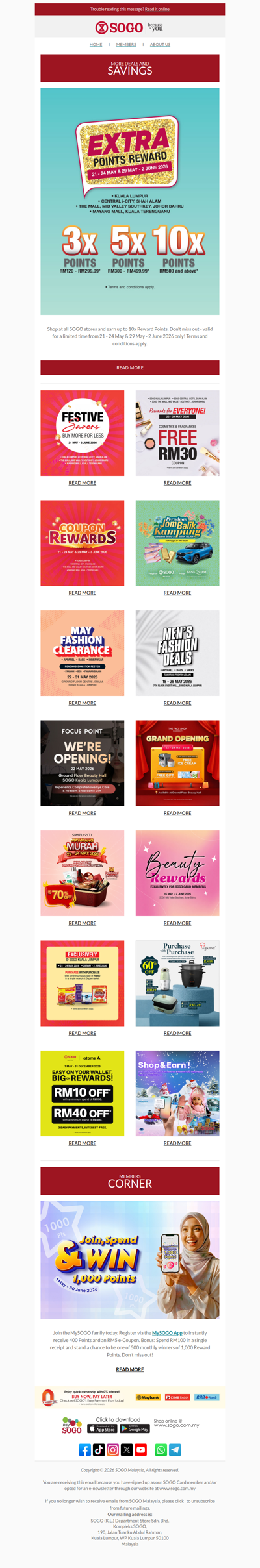 Enjoy Extra Rewards & More Deals This Week