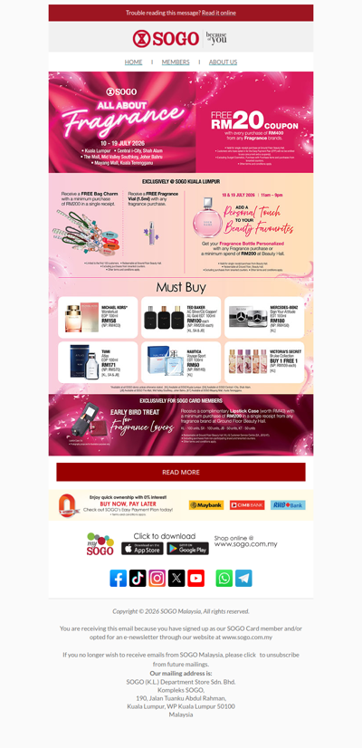 All About Fragrance  |  10 - 19 July 2026