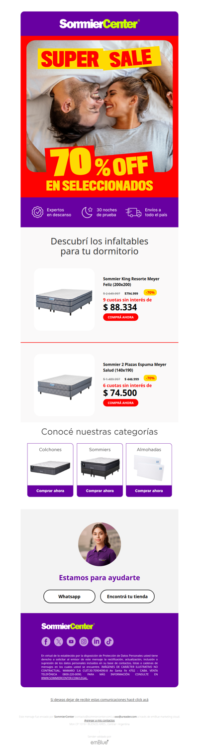 🚀 ¡Super Sale activado! Hasta 70% OFF y cuotas sin interés