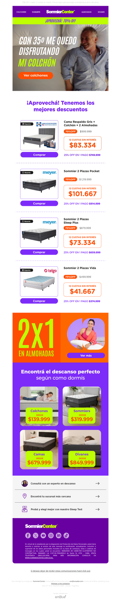 Con este calor... quedate en tu colchón 😎