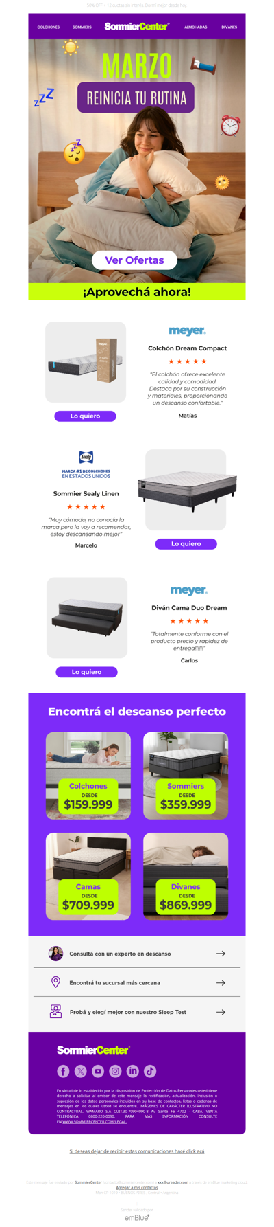 Tu descanso necesita reset 🔄