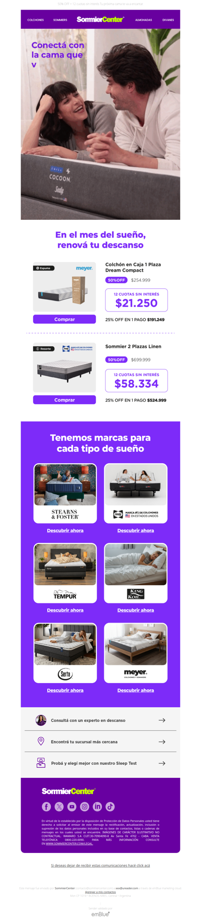 Este mes, enamorate de tu cama 💜