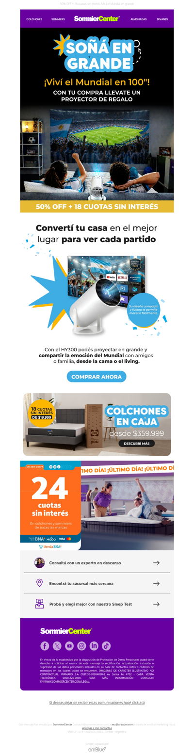 ¡Viví el Mundial en 100 pulgadas! ⚽