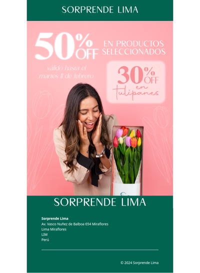 🌷¡Te regalamos las mejores promos por 5 días!🌷