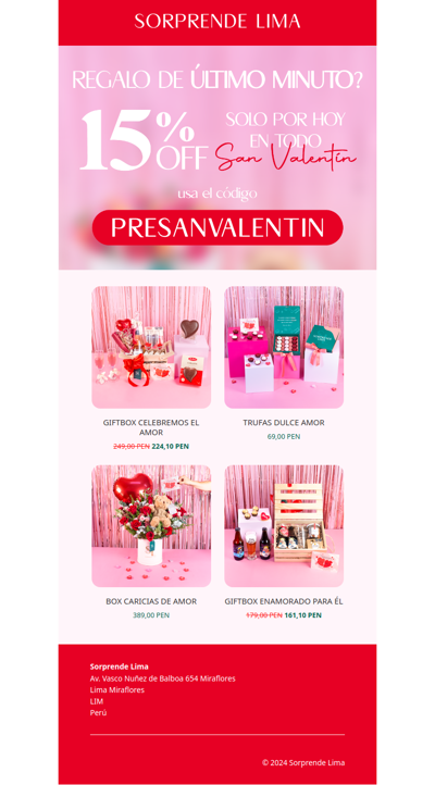 😱¡ÚLTIMOS DESCUENTOS!😱 Aprovecha nuestras promos para dar los mejores regalos de San Valentín!