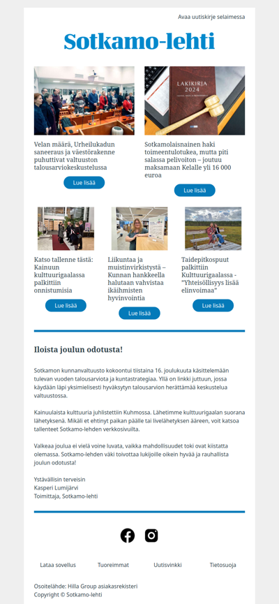 Rauhallista joulun aikaa!