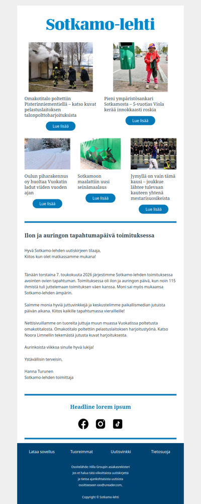 Kiitos avointen ovien tapahtumayleisölle!
