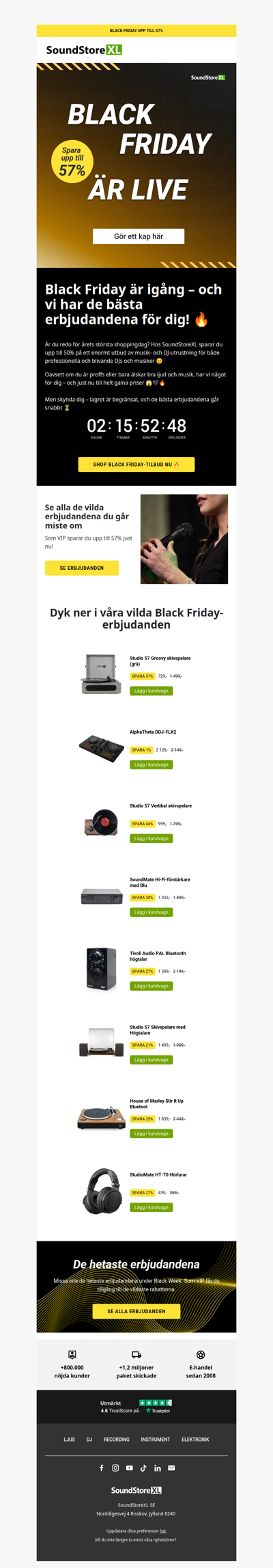 🎧 Black Friday är live – Spara upp till 57 % hos SoundStoreXL 🖤