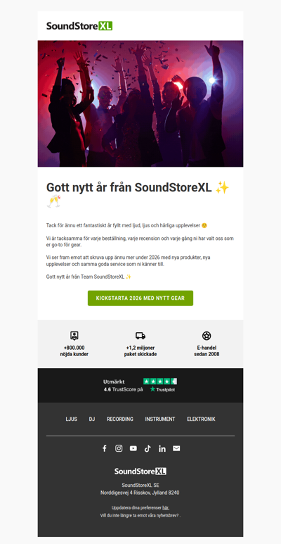 Gott nytt år från SoundStoreXL ✨🥂