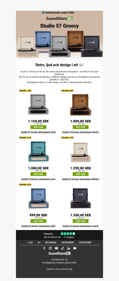 Studio 57 Groovy – Spara upp till 499 SEK på utvalda färger 🎶
