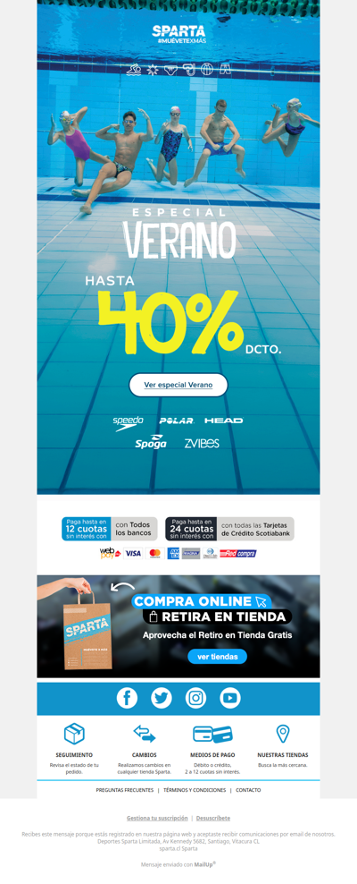 Especial Verano 🏊 Hasta 40% DCTO