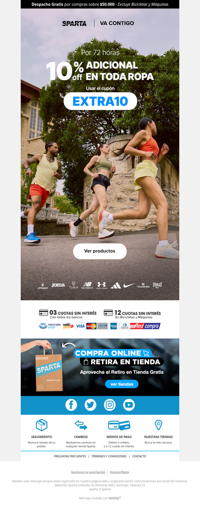 🚨 ¡10%off ADICIONAL en todo ROPA!