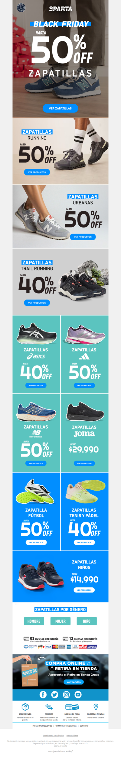 Black Friday 💥 Zapatillas hasta 50% OFF . Encuentra las mejores marcas