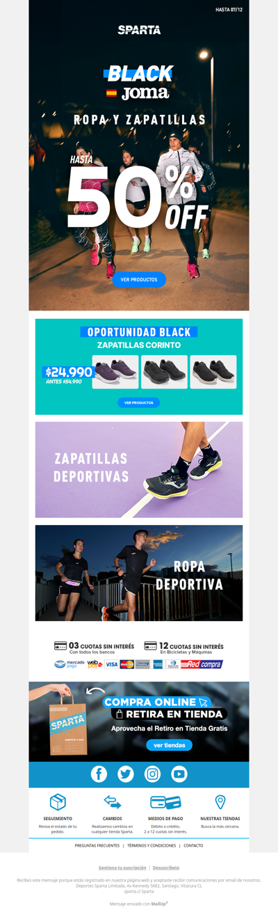 Zapatillas y vestuario deportivo Joma hasta 50% OFF💥