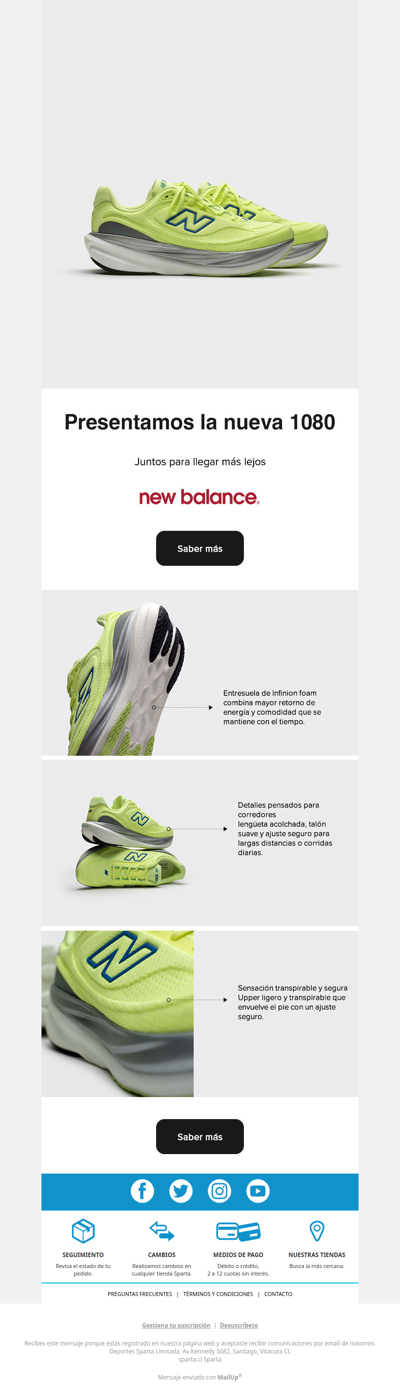 Nuevas zapatillas 1080 V15 de New Balance 👟⚡