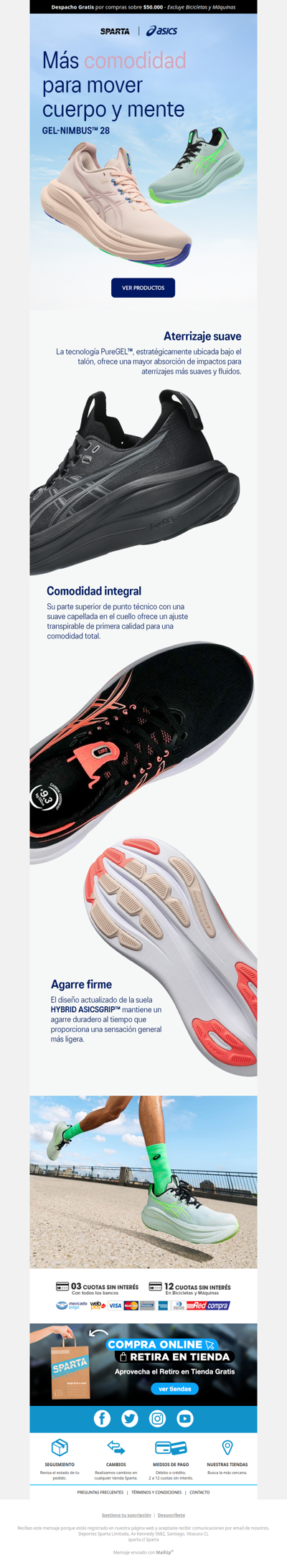 🔥 Llegaron las nuevas ASICS Nimbus 28