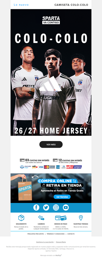 ⚫⚪ Las nuevas Camisetas Colo-Colo 2026 | Disponible en Sparta