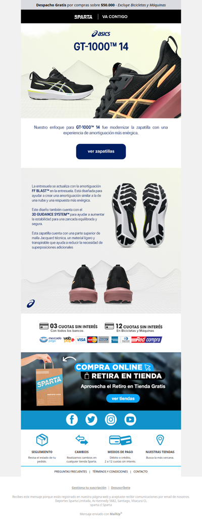 Descubre ASICS GT-1000 🏃‍♂️  Estabilidad y Soporte en cada kilómetro