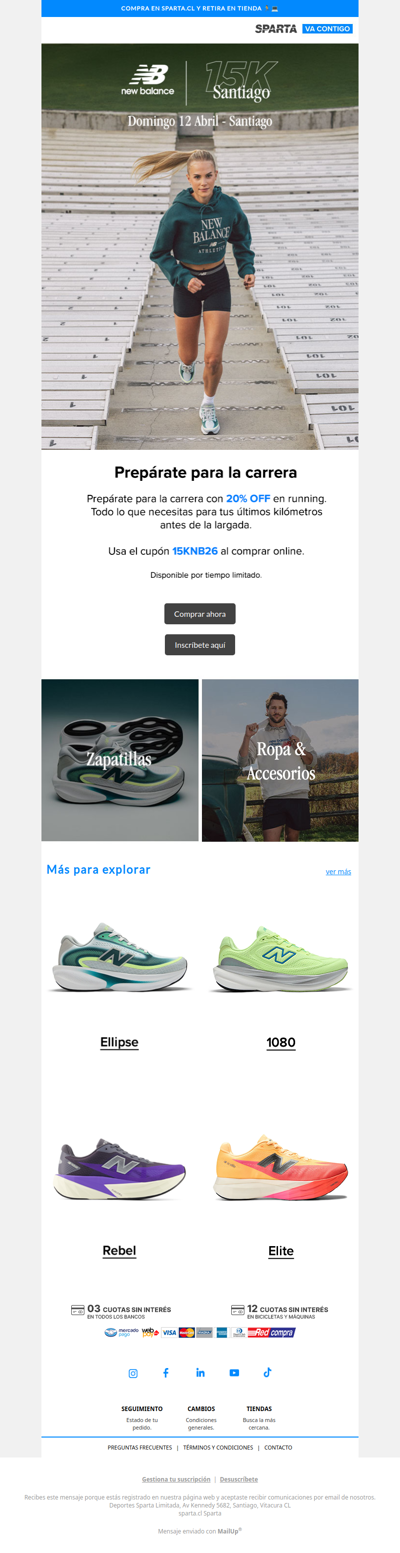 20% dcto en Running New Balance 🏃‍♂️| Por tiempo limitado
