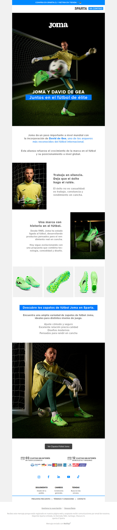 Joma x David de Gea ⚽ Descubre lo nuevo en fútbol