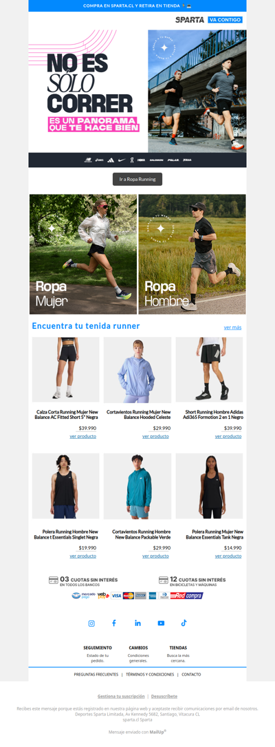 Tu tenida de running te espera🏃‍♂️✨