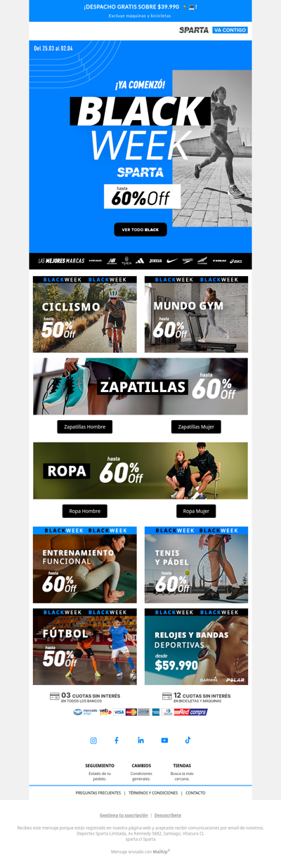 ¡Ya comenzó Black Sparta! ⚡