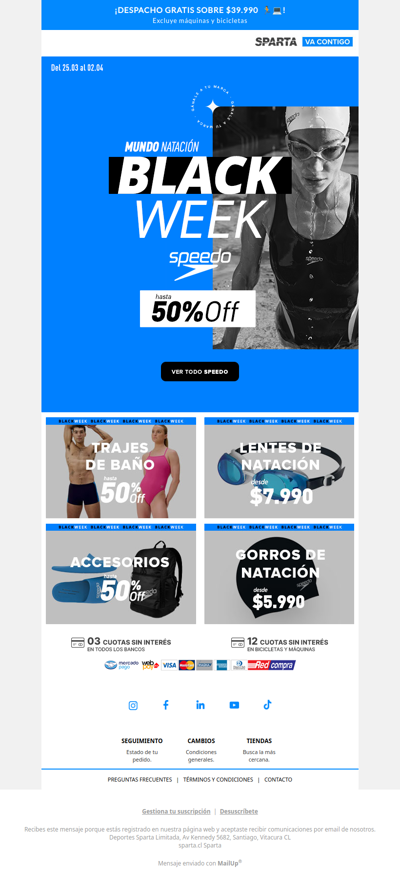 Black Week en Speedo 🏊