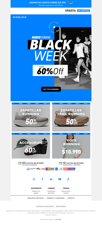 Running con hasta 60% OFF en Black Week 🏃‍♂️